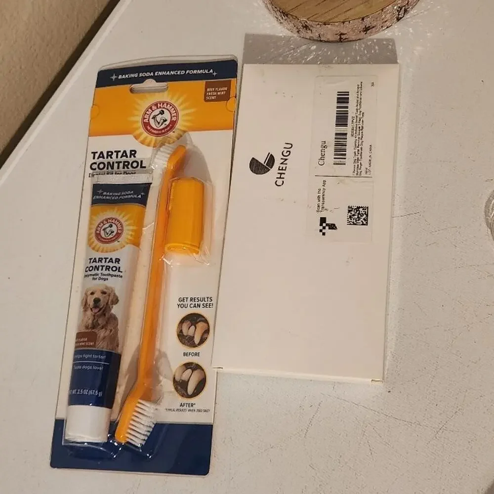 Pet tooth care kit new sealed toothpaste toothbrush and dental kit unopened